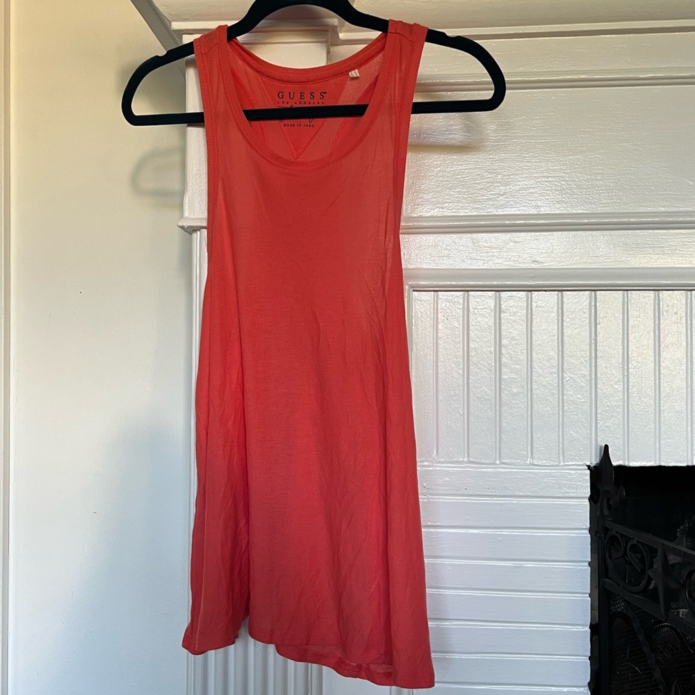 Women's Guess Racerback Tank.